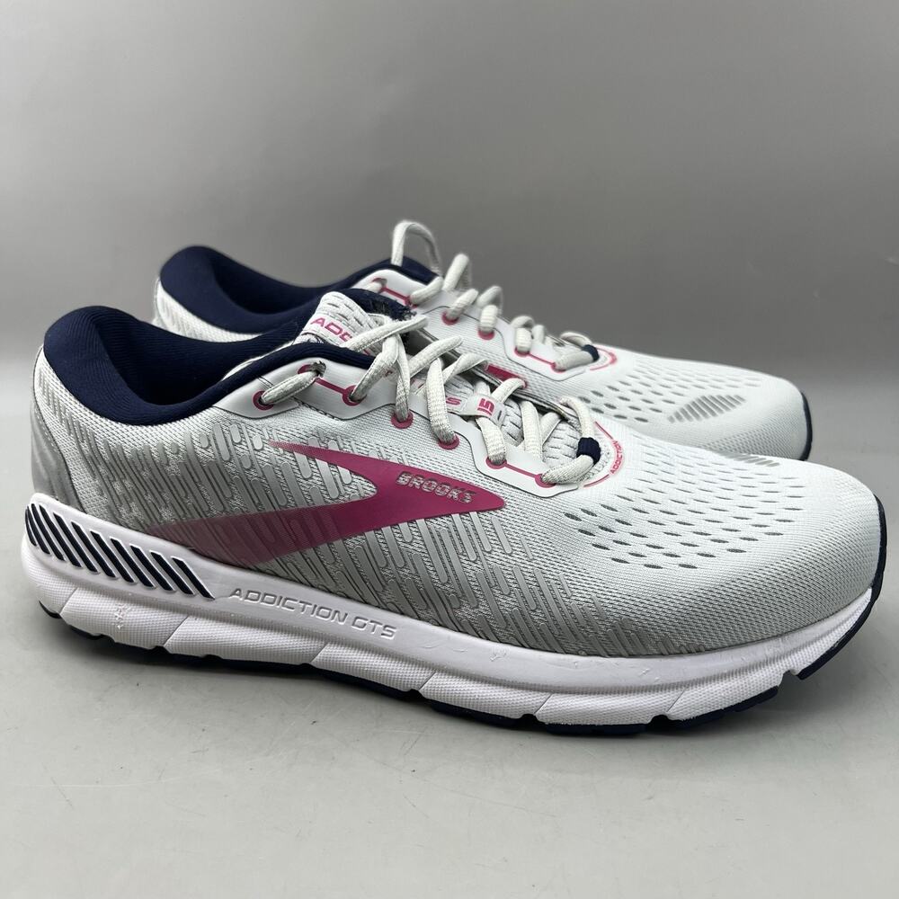Brooks Addiction GTS 15 Running Shoes Men's 10, Women's 11.5 AA Gray Sneakers